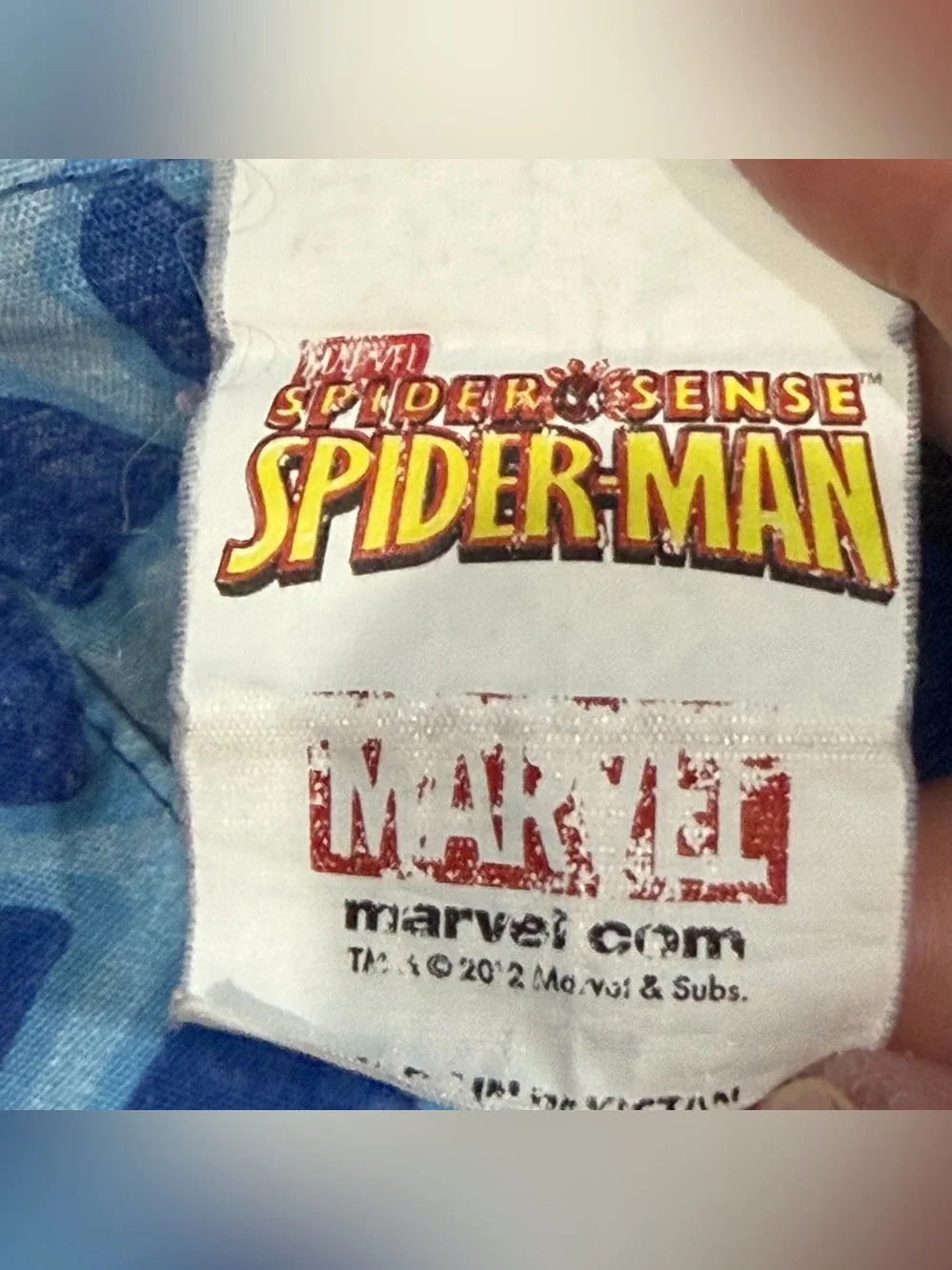 2012 Spider Sense Spider-Man Cartoon Graphic 